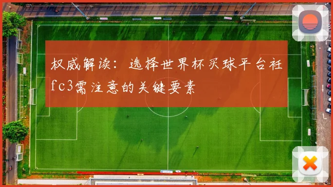 权威解读：选择世界杯买球平台衽fc3需注意的关键要素